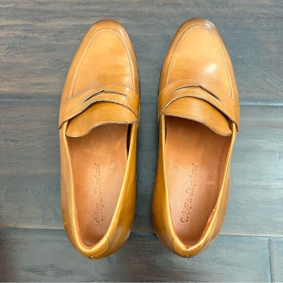 Wolf & Shepherd Mens leather penny loafers size 8 made in Portugal 🇵🇹 - Picture 5 of 7